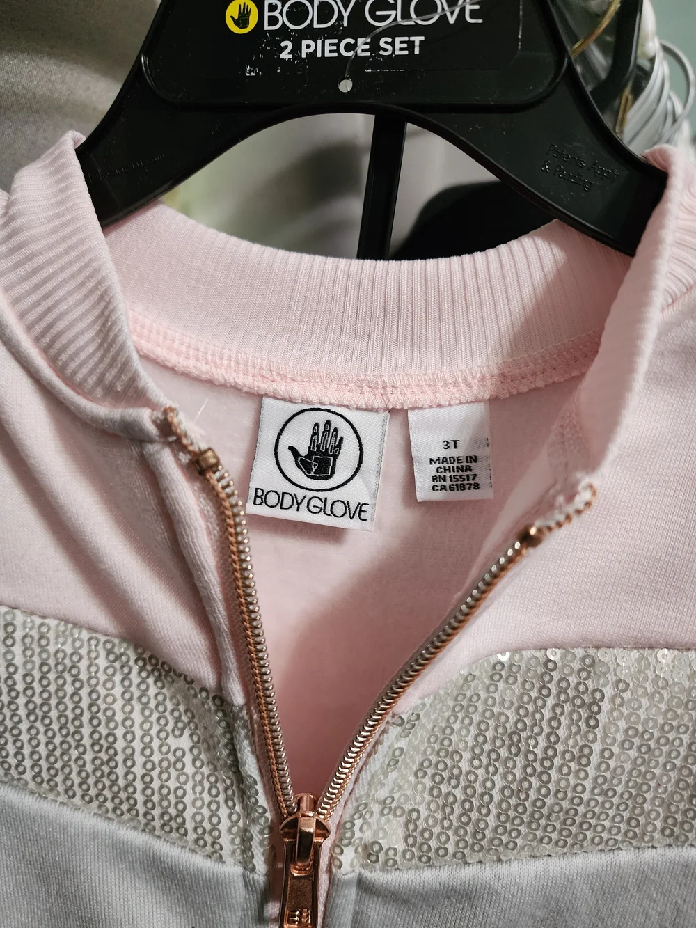Body Glove Girls Light Pink Top With Matching Pants